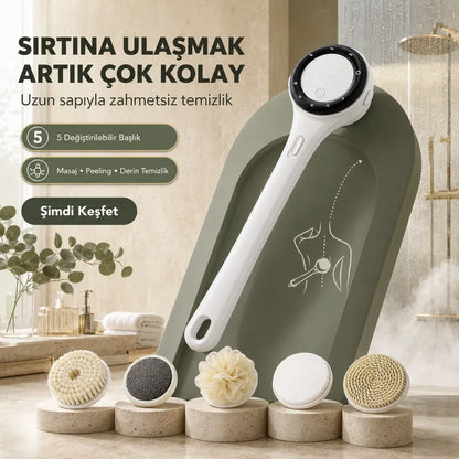 Mirelle Rolesta® 5 Başlıklı Şarjlı Duş Fırçası